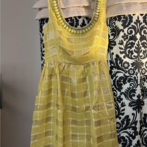 Lucy Paris Yellow Sleeveless Sundress for Wedding Guest